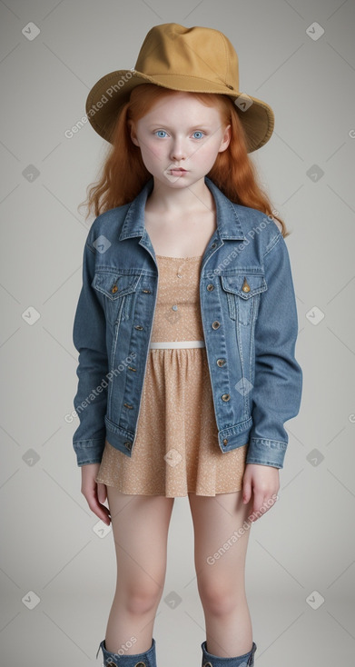 Latvian child female with  ginger hair