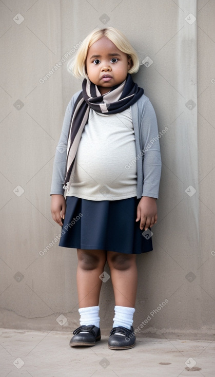 Somali infant girl with  blonde hair