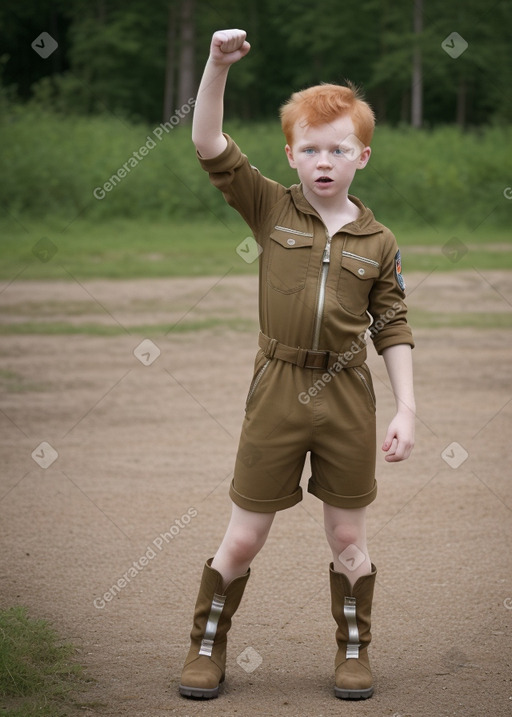 Lithuanian child boy with  ginger hair