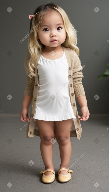 Filipino infant girl with  blonde hair