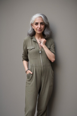 Iranian adult non-binary with  gray hair