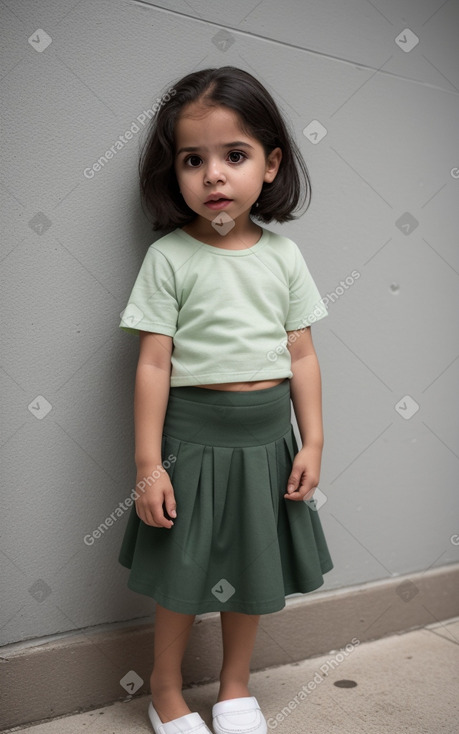 Puerto rican infant girl with  gray hair