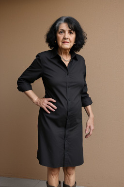 Spanish elderly female with  black hair