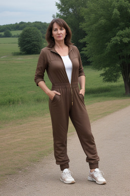 Bulgarian middle-aged female with  brown hair