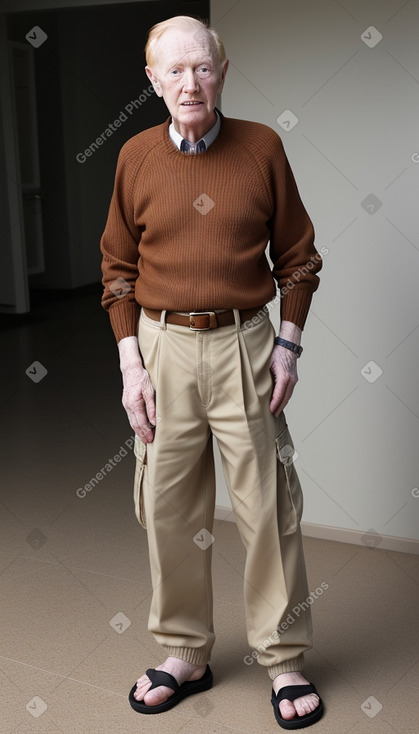 Elderly male with  ginger hair