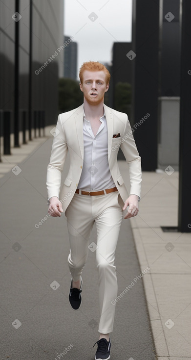 Young adult male with  ginger hair