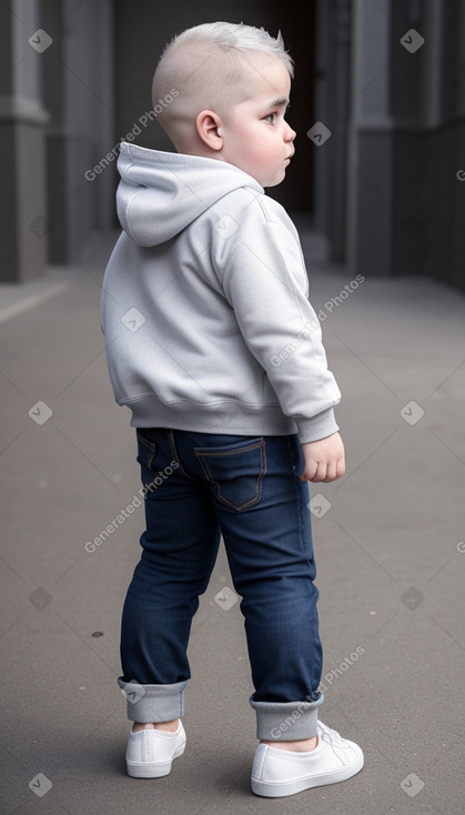 Syrian infant boy with  white hair