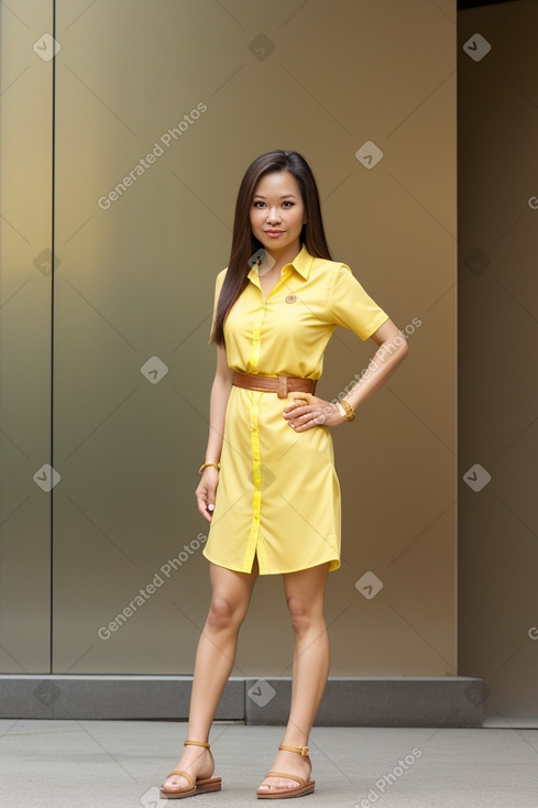 Thai 45 years female with  brown hair