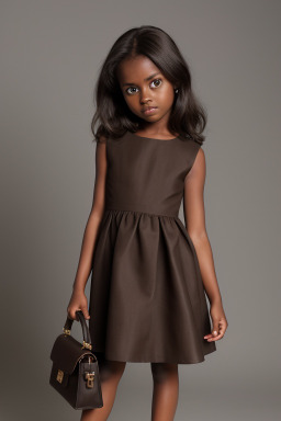 Child female with  brown hair