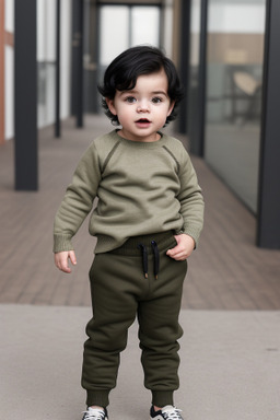 Dutch infant boy with  black hair