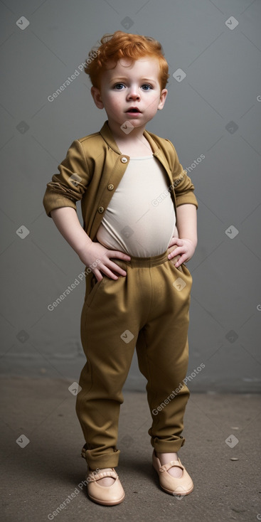 Cuban infant boy with  ginger hair