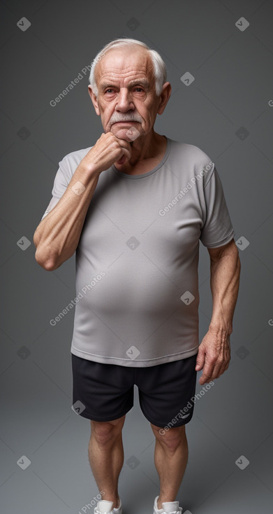 Belarusian elderly male with  gray hair