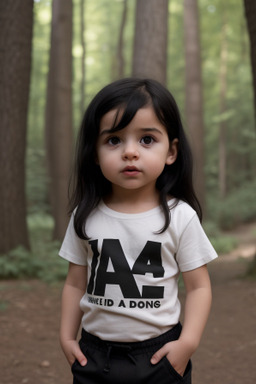 French infant boy with  black hair