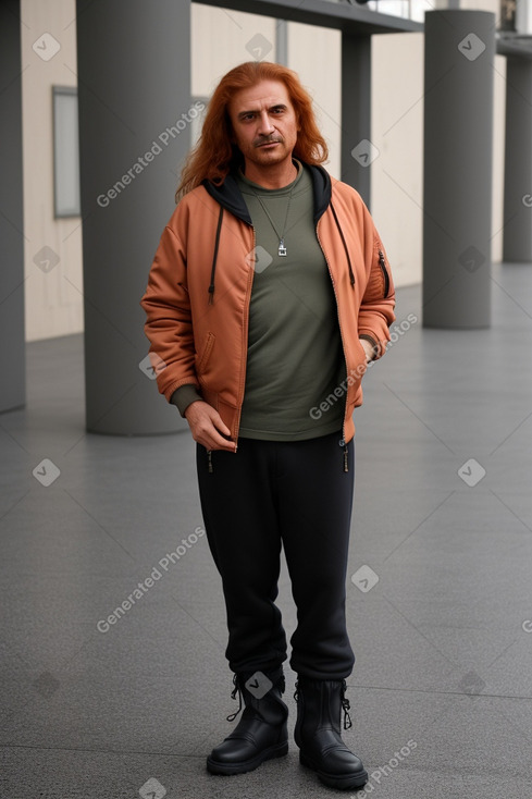 Lebanese middle-aged male with  ginger hair