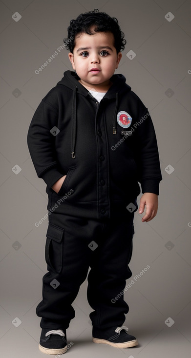 Moroccan infant boy with  black hair