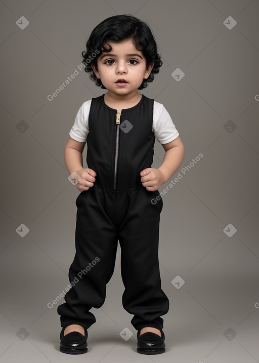 Iraqi infant boy with  black hair