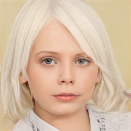 Neutral white young-adult female with medium  brown hair and blue eyes