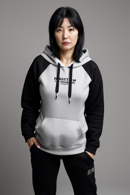 Korean middle-aged female with  black hair