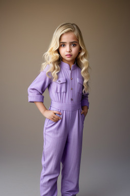 Kuwaiti child girl with  blonde hair