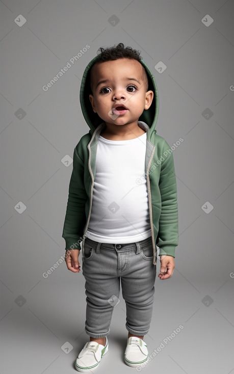 Dominican infant boy with  gray hair