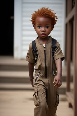 Ghanaian infant boy with  ginger hair