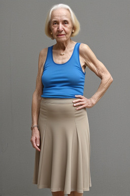 Italian elderly female with  blonde hair