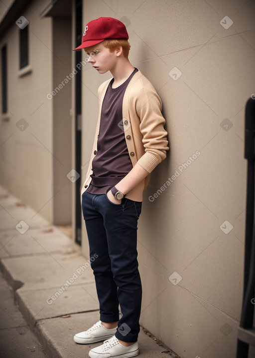 Nicaraguan teenager boy with  ginger hair