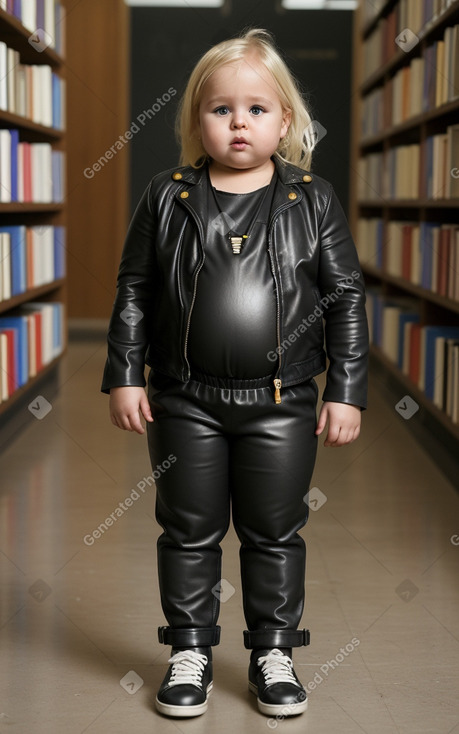 Senegalese infant girl with  blonde hair