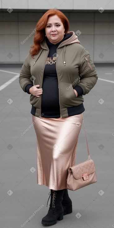 Chilean middle-aged female with  ginger hair