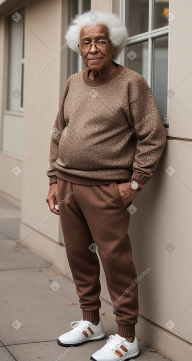 American elderly male with  brown hair