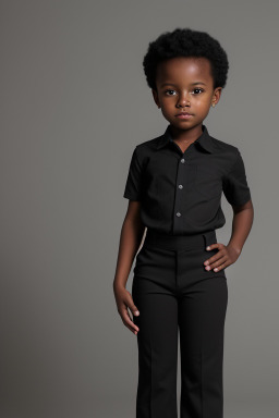 African american child boy with  black hair