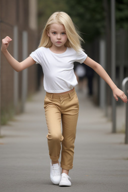 Belgian child female with  blonde hair