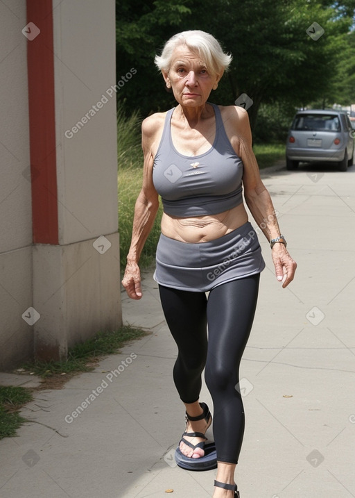 Serbian elderly female with  blonde hair