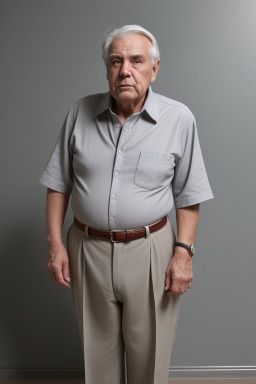 Swiss elderly male with  gray hair