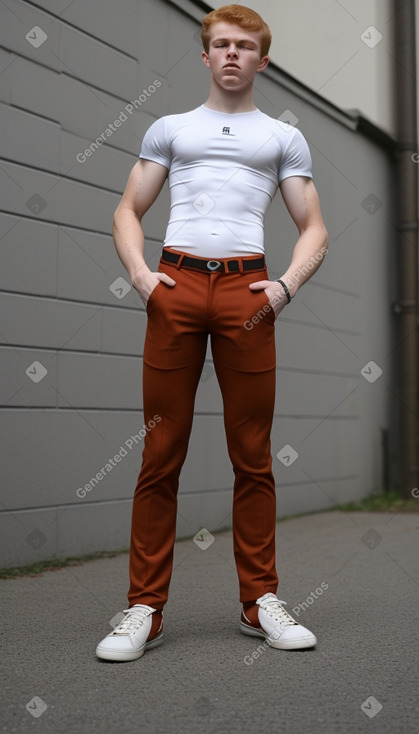 Belgian teenager boy with  ginger hair