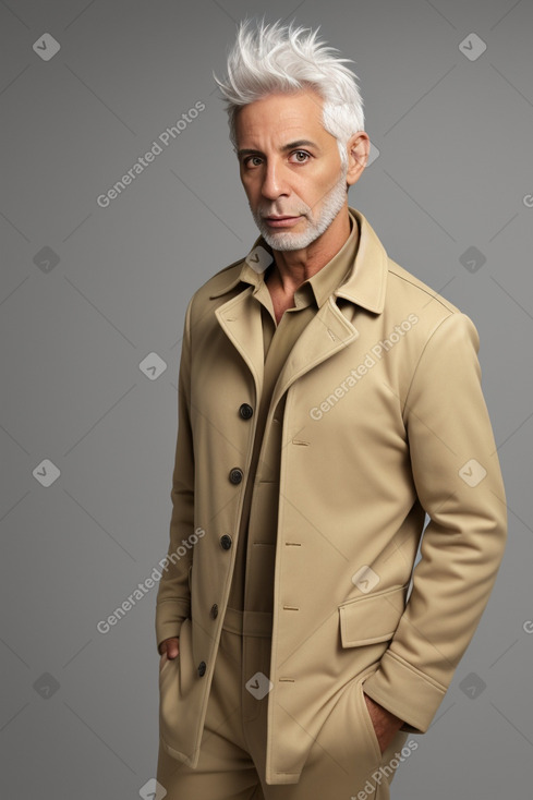 Israeli 45 years male with  white hair