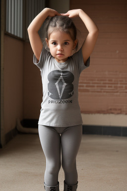 Paraguayan infant girl with  gray hair