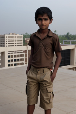 Sri lankan child boy with  brown hair