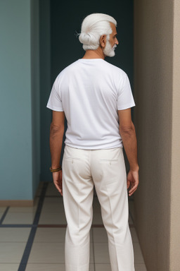 Omani adult male with  white hair