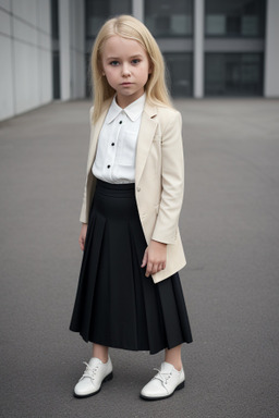 Norwegian child female with  blonde hair