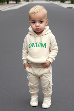 Algerian infant boy with  blonde hair