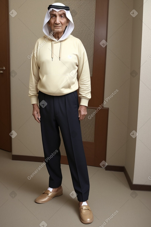 Emirati elderly male with  blonde hair