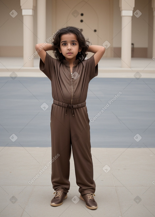 Saudi arabian child boy with  brown hair