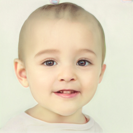 Neutral white child female with short  brown hair and brown eyes