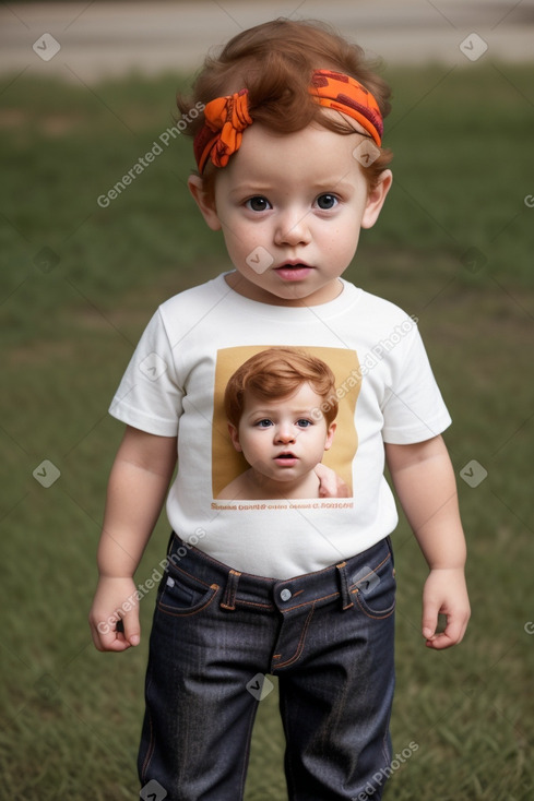 Infant male with  ginger hair