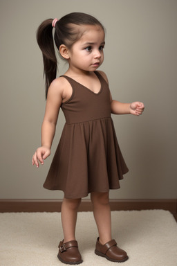 Nicaraguan infant girl with  brown hair