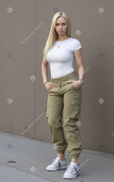 Russian adult female with  blonde hair