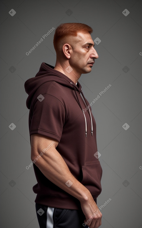 Azerbaijani middle-aged male with  ginger hair