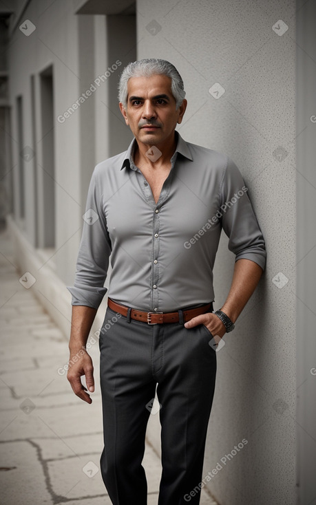 Greek 45 years male with  gray hair