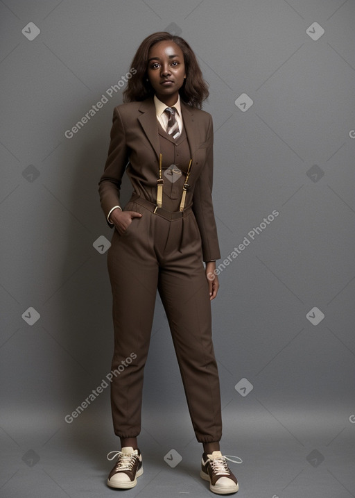 Sudanese adult female with  brown hair